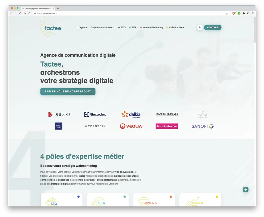 nouveau site internet tactee