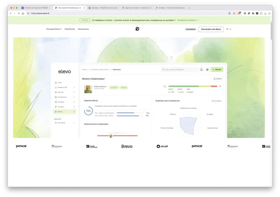 webflow elevo